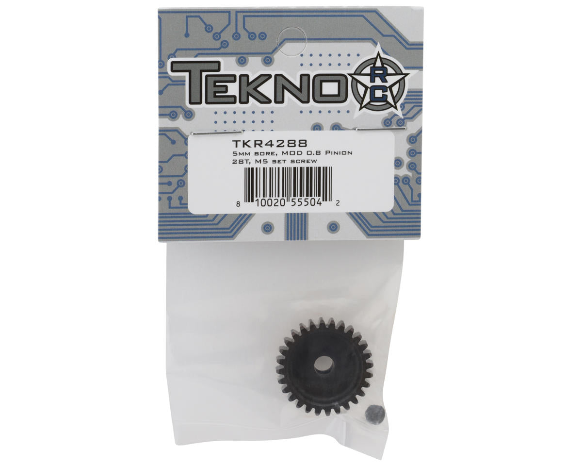 Tekno RC Steel Mod 0.8 Pinion Gear (5mm Bore) (28T)