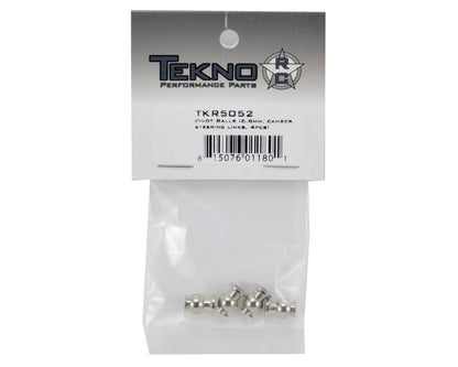 Tekno RC Steel 6.8mm Inside Camber & Steering Link Flanged Pivot Ball Set (4)