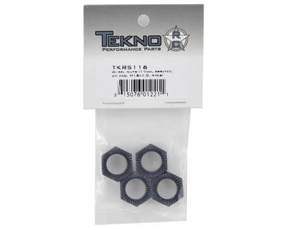 Tekno RC Serrated Wheel Nut Set (Gun Metal) (4)