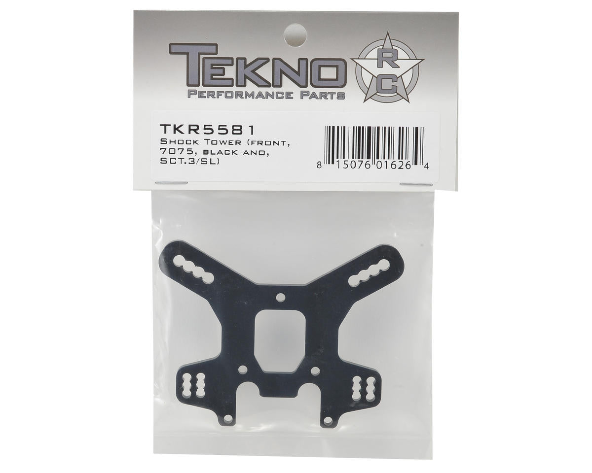 Tekno RC Aluminum Front Shock Tower (Black) (Short)