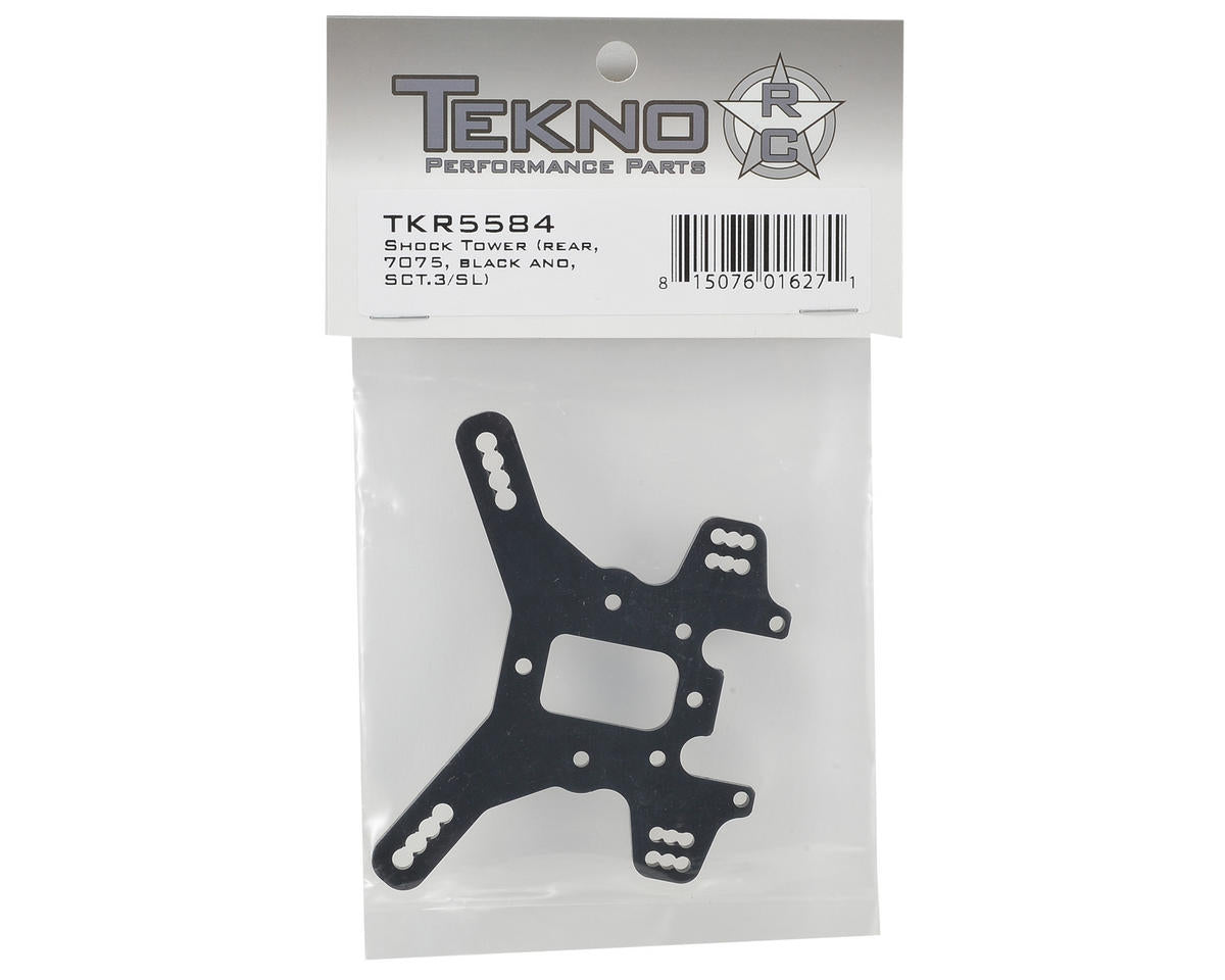 Tekno RC Aluminum Rear Shock Tower (Black) (Short)