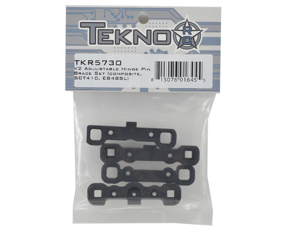 Tekno RC V2 Composite Adjustable Hinge Pin Brace Set