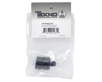 Tekno RC Aluminum Vented Shock Cap Set (Gun Metal) (2)
