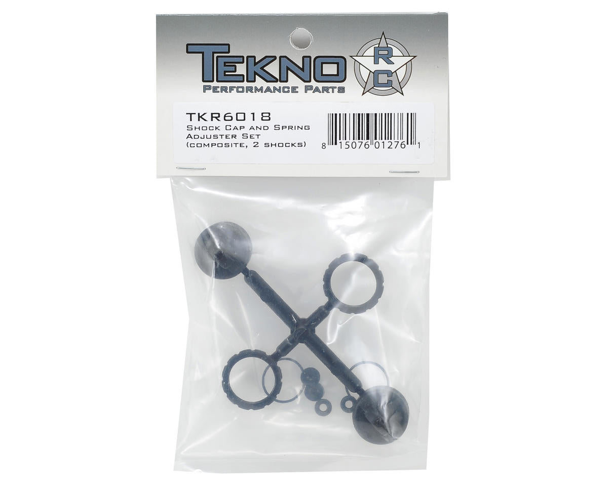 Tekno RC Composite Shock Cap & Spring Adjuster Set