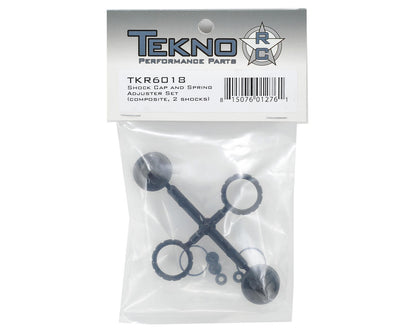 Tekno RC Composite Shock Cap & Spring Adjuster Set