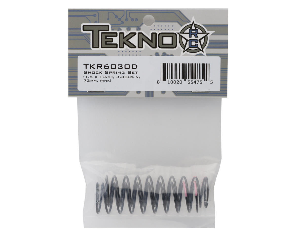 Tekno RC 73mm Rear Shock Spring Set (2) (Pink)