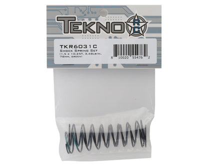 Tekno RC 78mm Rear Shock Spring Set (2) (Green)