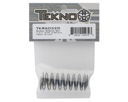 Tekno RC 73mm Rear Shock Spring Set (2) (Yellow)