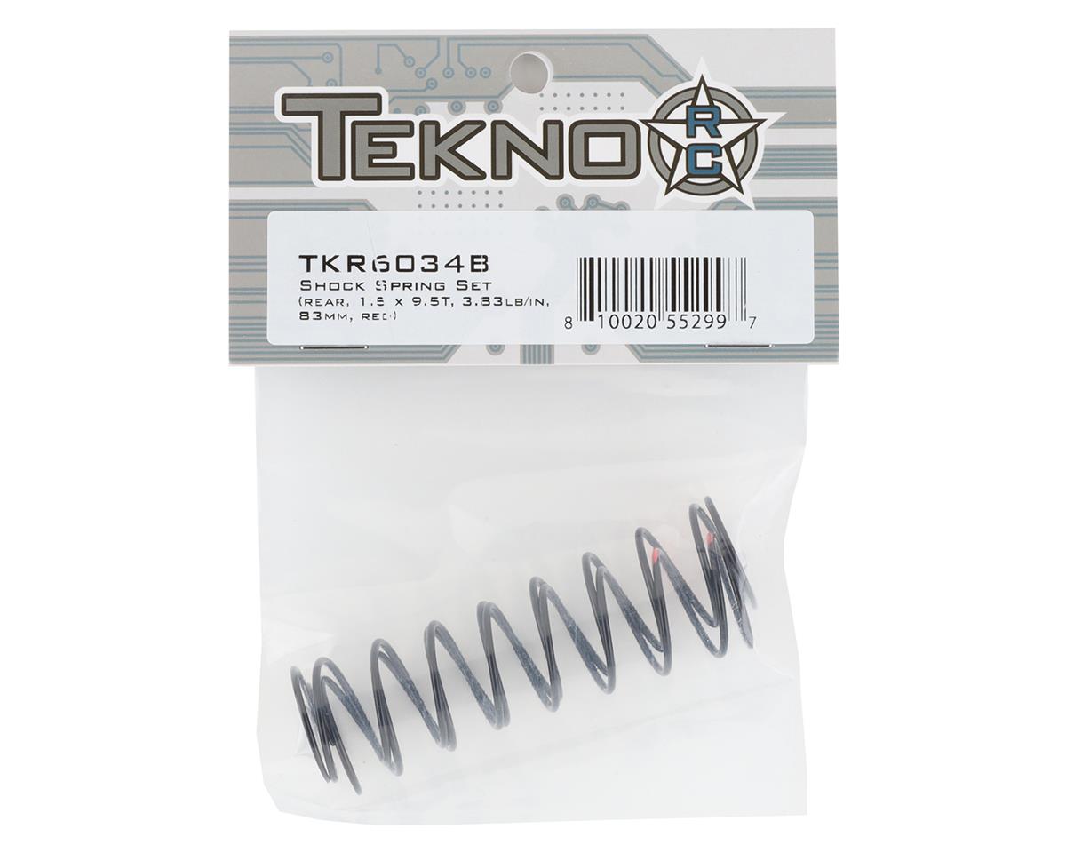 Tekno RC 83mm Rear Shock Spring Set (Red) (1.5 x 9.5T) (2)
