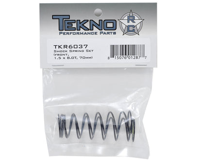 Tekno RC 70mm Front Shock Spring Set (Yellow) (1.5 x 8.0T) (2)