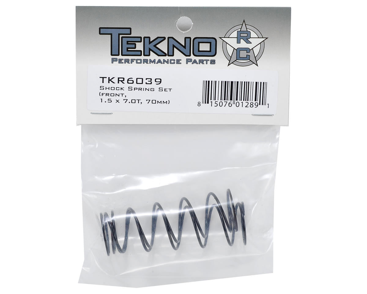 Tekno RC 70mm Front Shock Spring Set (Red) (1.5 x 7.0T) (2)
