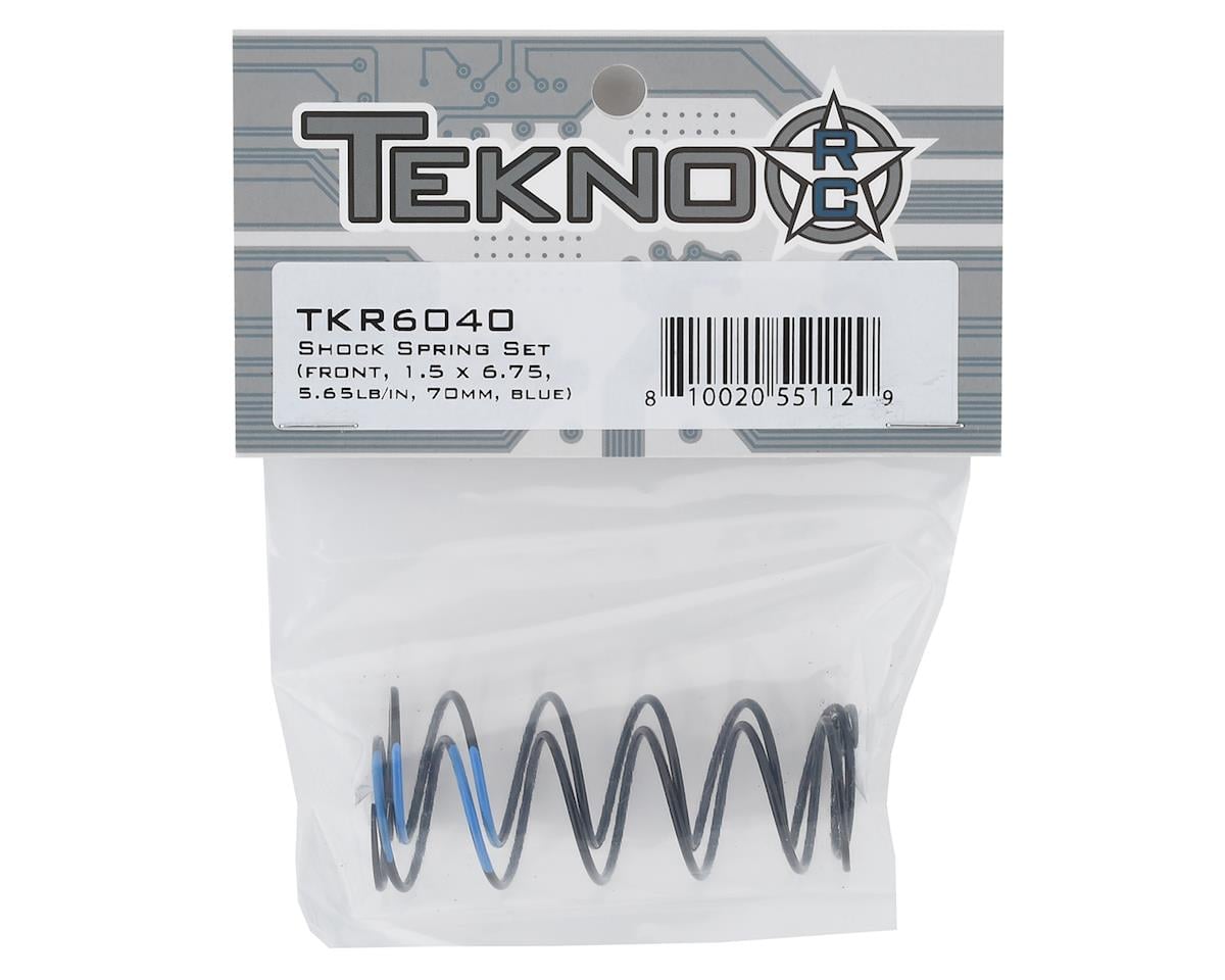 Tekno RC 70mm Front Shock Spring Set (Blue - 5.65lb/in) (1.5 x 6.75)