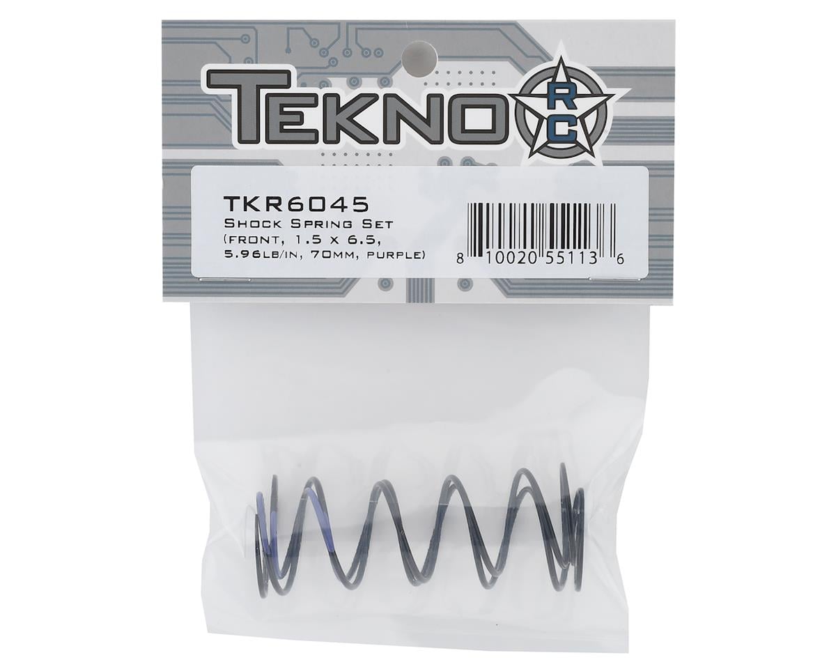 Tekno RC 70mm Front Shock Spring Set (Purple - 5.96lb/in) (1.5 x 6.5)