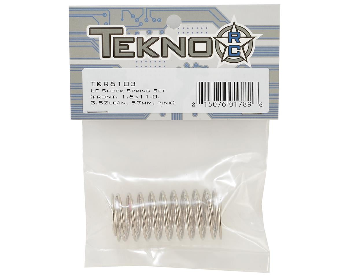 Tekno RC Low Frequency 57mm Front Shock Spring Set (Pink - 3.82lb/in)