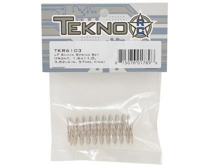 Tekno RC Low Frequency 57mm Front Shock Spring Set (Pink - 3.82lb/in)