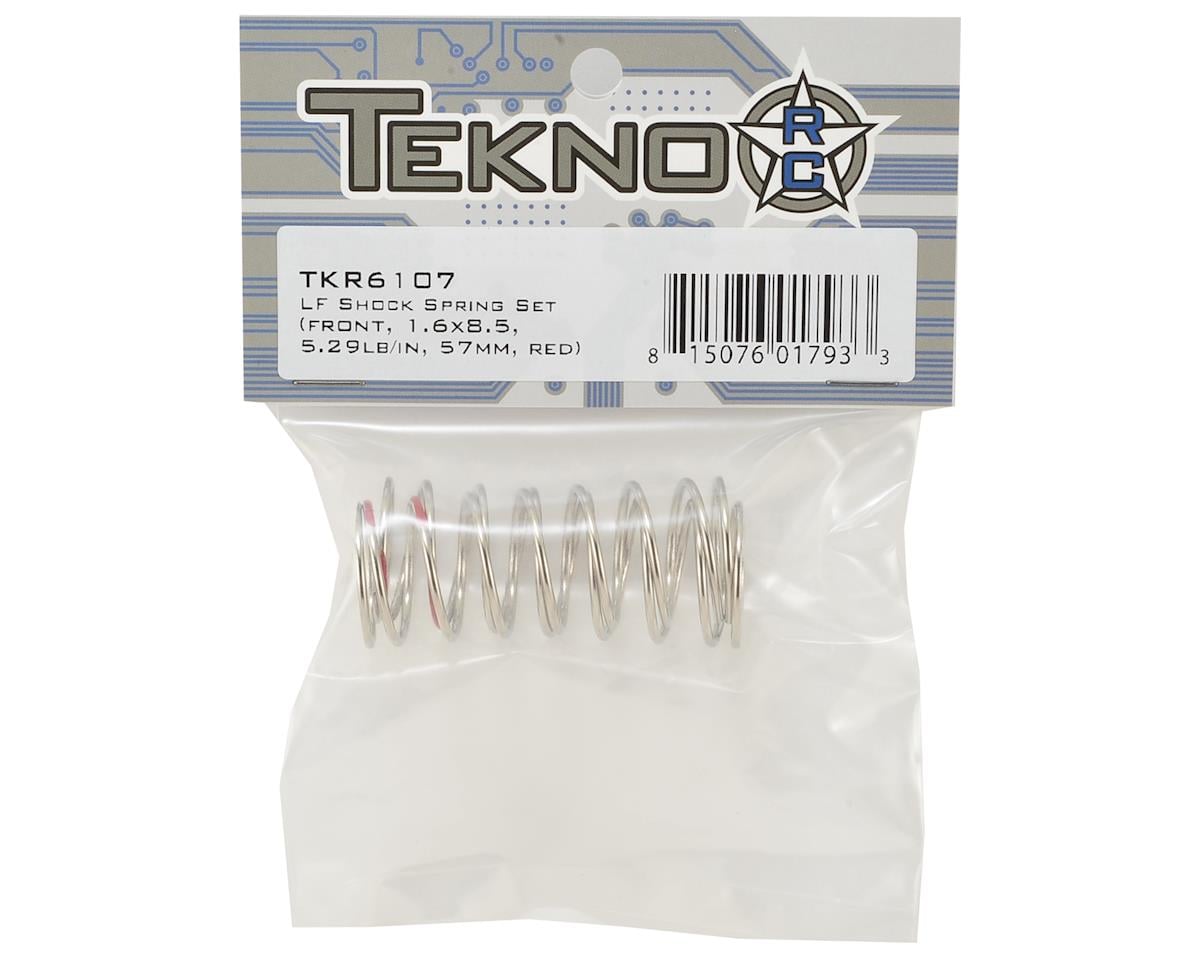 Tekno RC Low Frequency 57mm Front Shock Spring Set (Red - 5.29lb/in)
