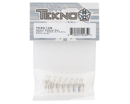 Tekno RC 57mm Front Shock Springs (Blue - 5.73lb/in) (2)