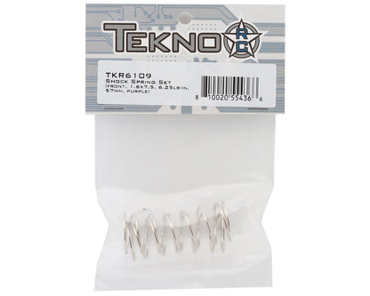 Tekno RC 57mm Front Shock Springs (Purple - 6.25lb/in) (2)