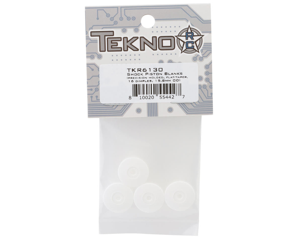 Tekno RC Flat/Tapered Shock Pistons (4) (Blank)