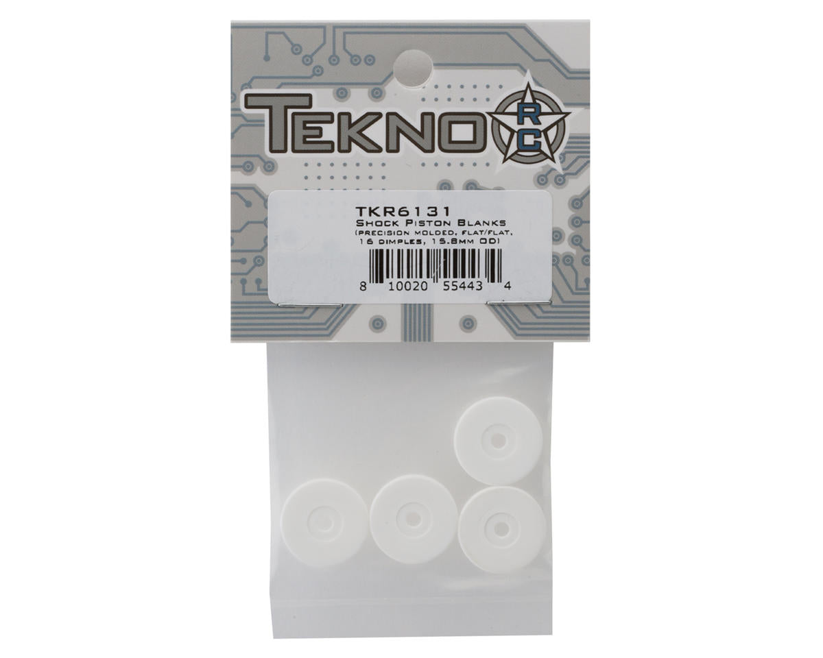 Tekno RC Flat/Flat Shock Pistons (4) (Blank)