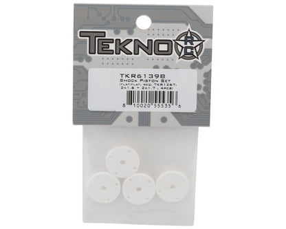 Tekno RC 16mm Flat/Flat Shock Pistons (4) (2x1.6/2x1.7)