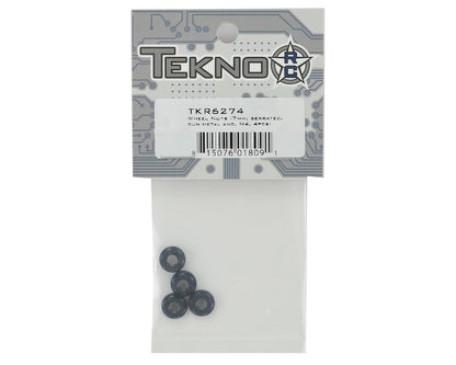Tekno RC 7mm Serrated Wheel Nuts (Gun Metal) (4)