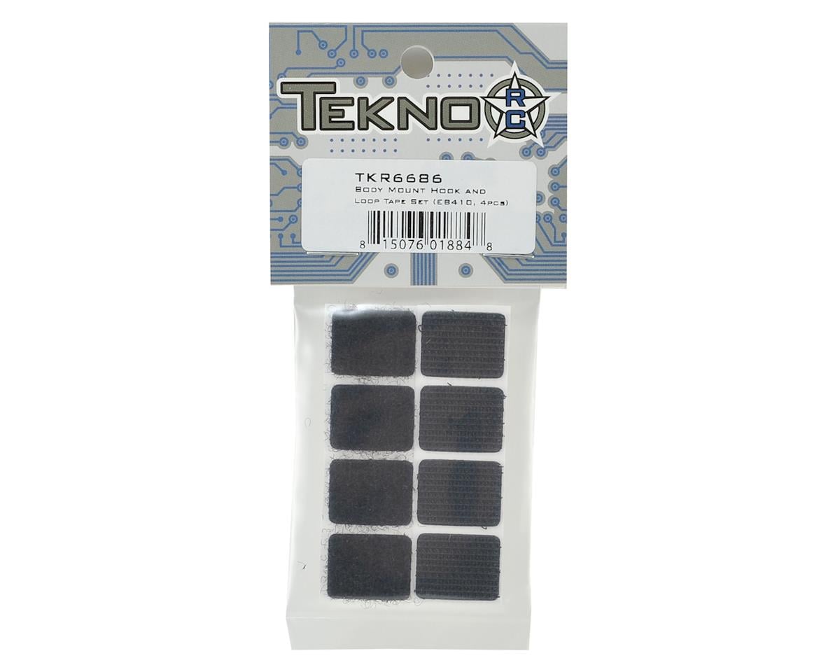 Tekno RC EB410/ET410 Body Mount Hook & Loop Tape Set (4)