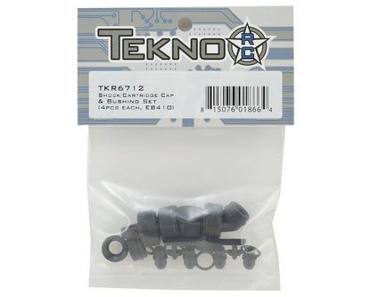 Tekno RC EB410/ET410 Shock/Cartridge Cap & Bushing Set (4)