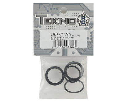 Tekno RC EB410/ET410 Aluminum Shock Adjustment Collars (2)