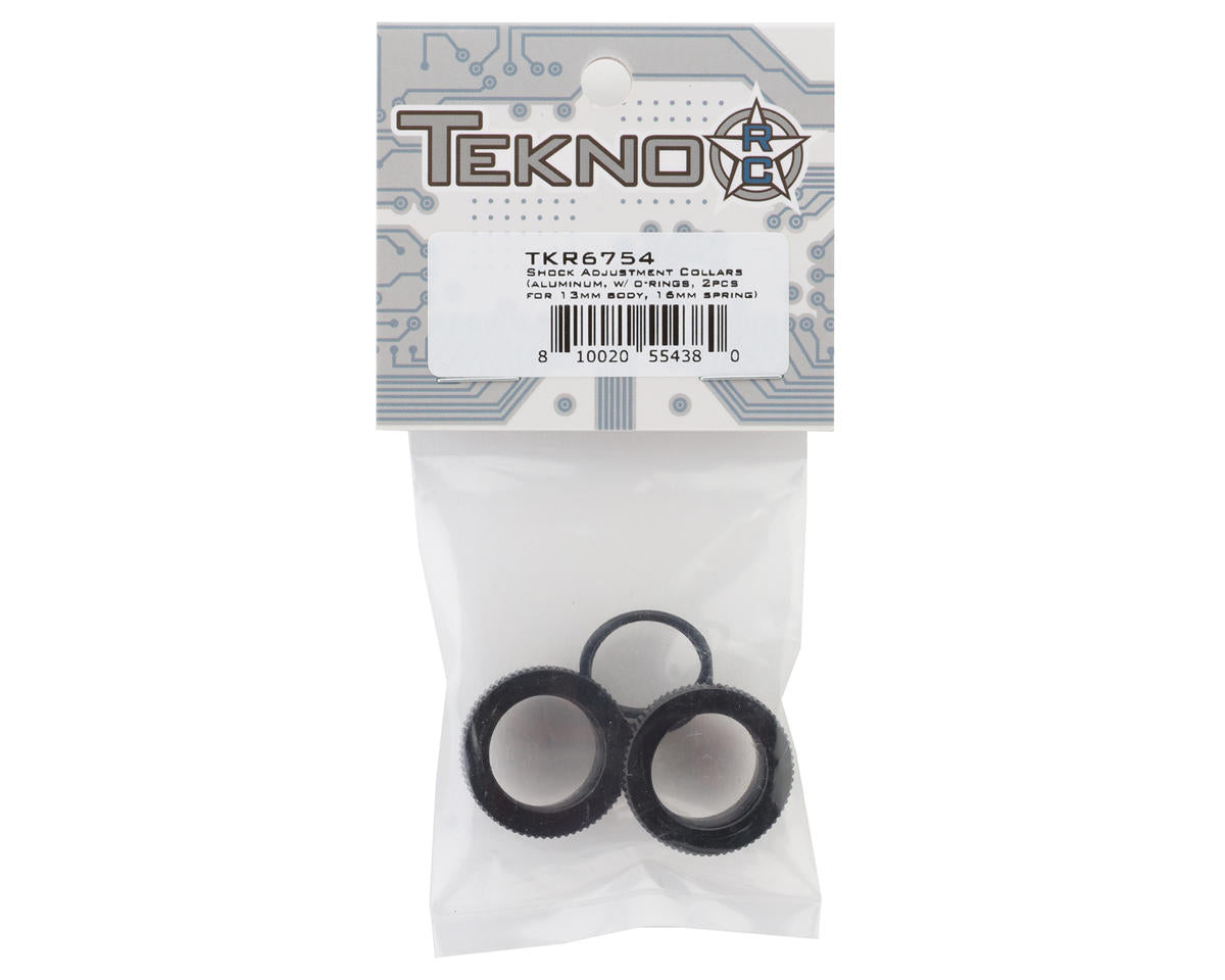 Tekno RC SCT410 2.0 13mm Shock Collars (16mm Springs) (2)