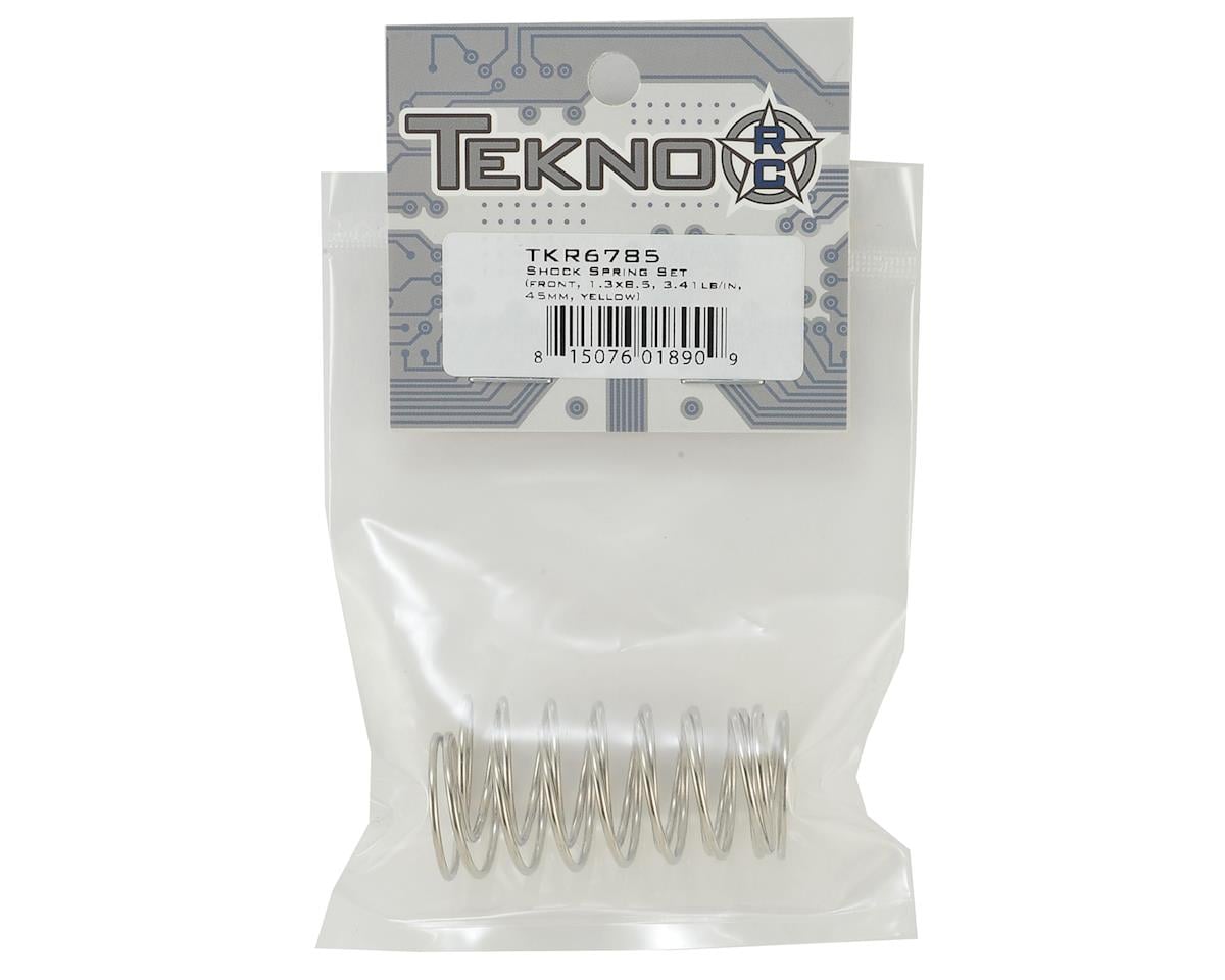 Tekno RC 45mm Front Shock Spring Set (Yellow - 3.41lb/in) (1.3x8.5)