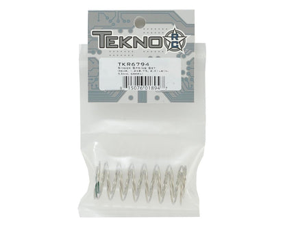 Tekno RC 53mm Rear Shock Spring Set (Green - 2.41lb/in) (1.2x8.75)
