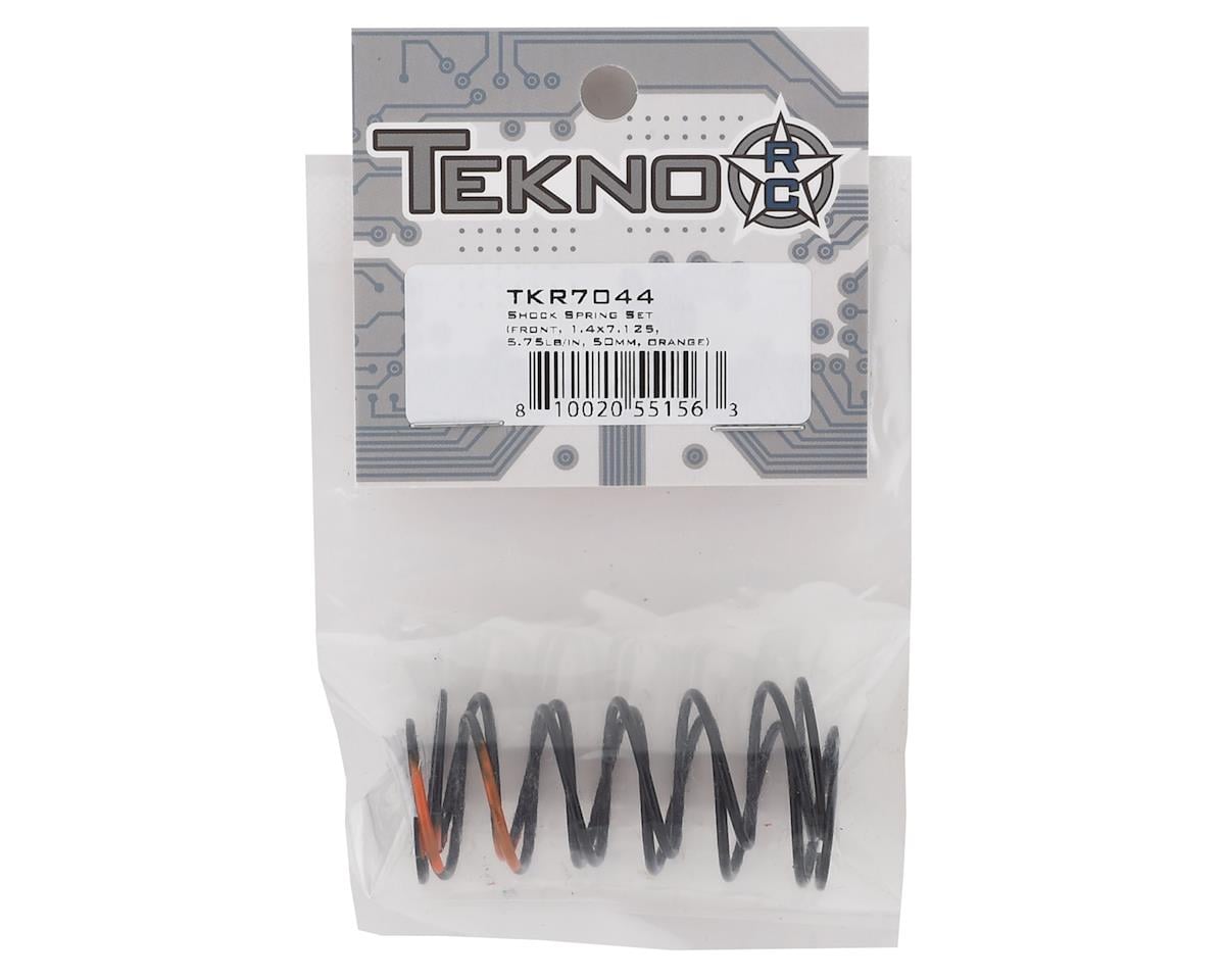 Tekno RC 50mm Front Shock Spring Set (Orange) (2) (5.75lb-in)