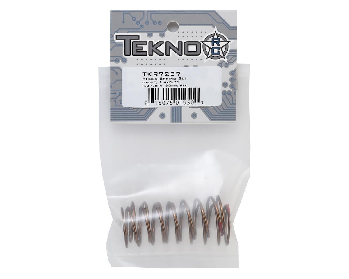 Tekno RC 50mm Front Shock Spring Set (Red - 4.37lb/in) (1.4x8.75)
