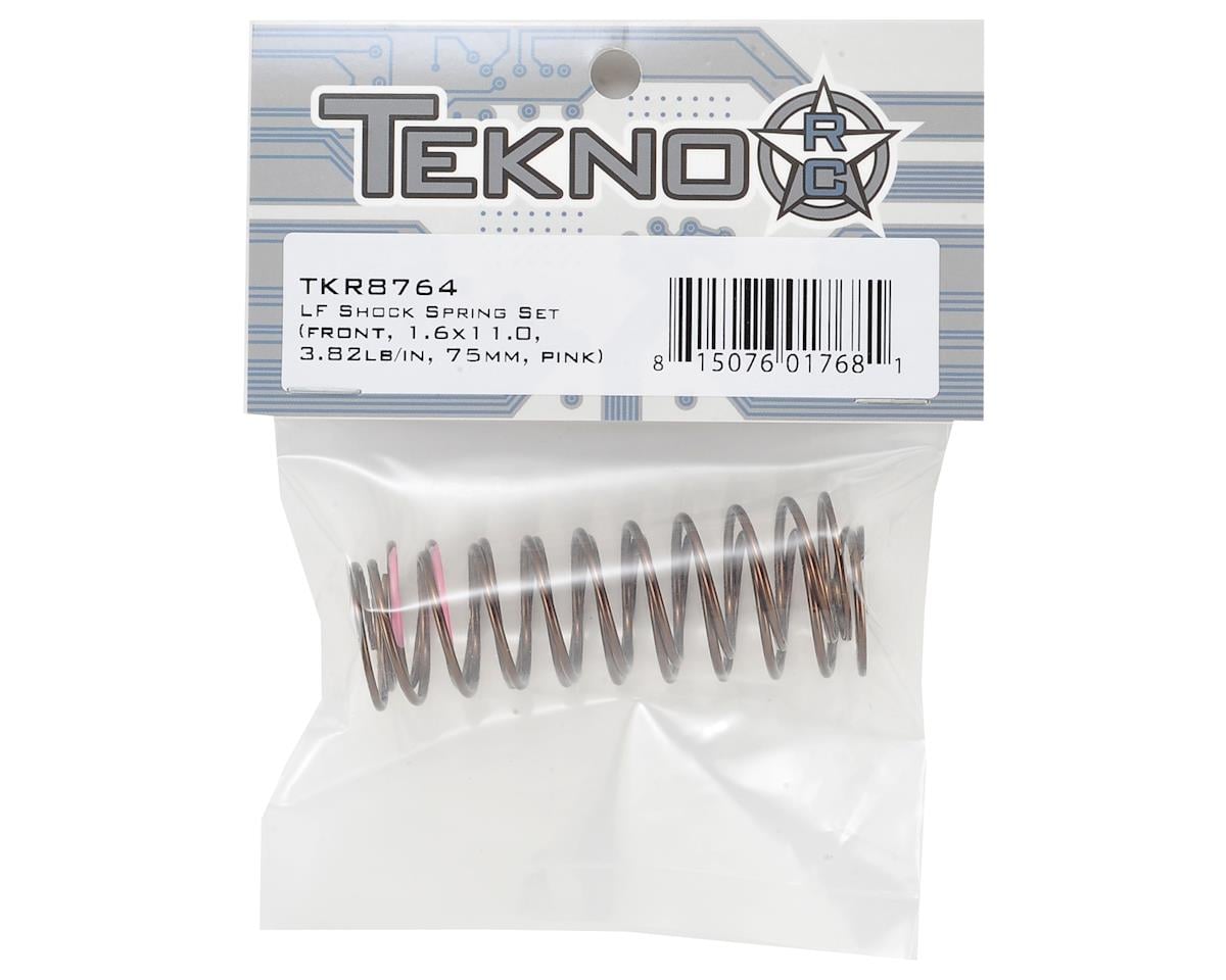 Tekno RC Low Frequency 75mm Front Shock Spring Set (Pink - 3.82lb/in)