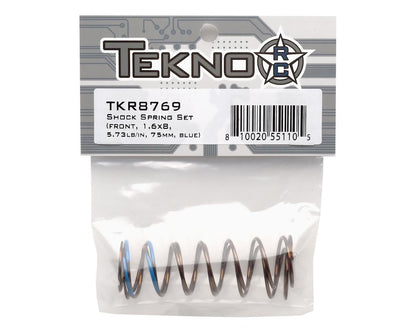 Tekno RC 75mm Front Shock Spring Set (Blue - 5.65lb/in) (1.6 x 8.0)
