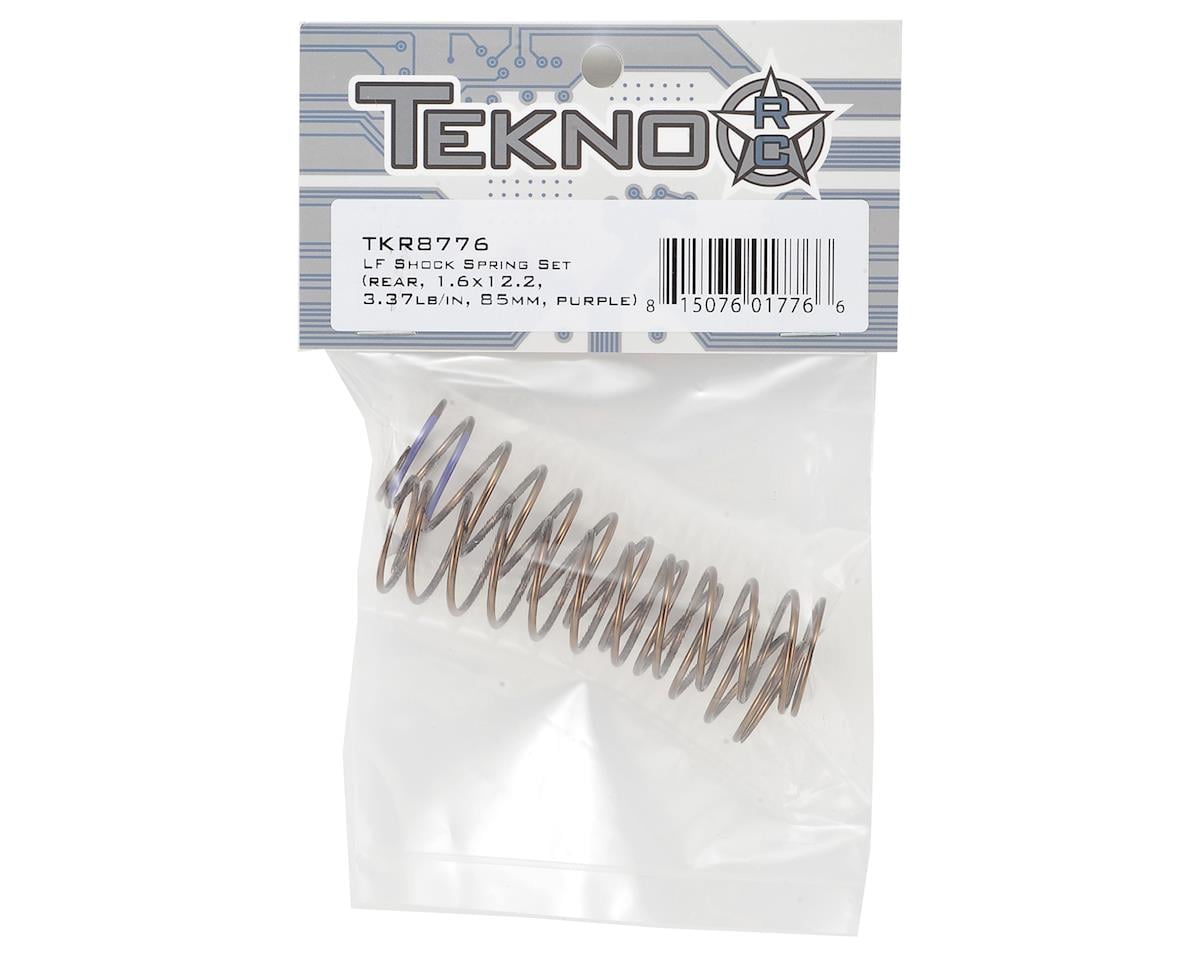 Tekno RC Low Frequency 85mm Rear Shock Spring Set (Purple - 3.37lb/in)