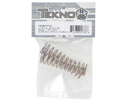 Tekno RC Low Frequency 85mm Rear Shock Spring Set (Purple - 3.37lb/in)