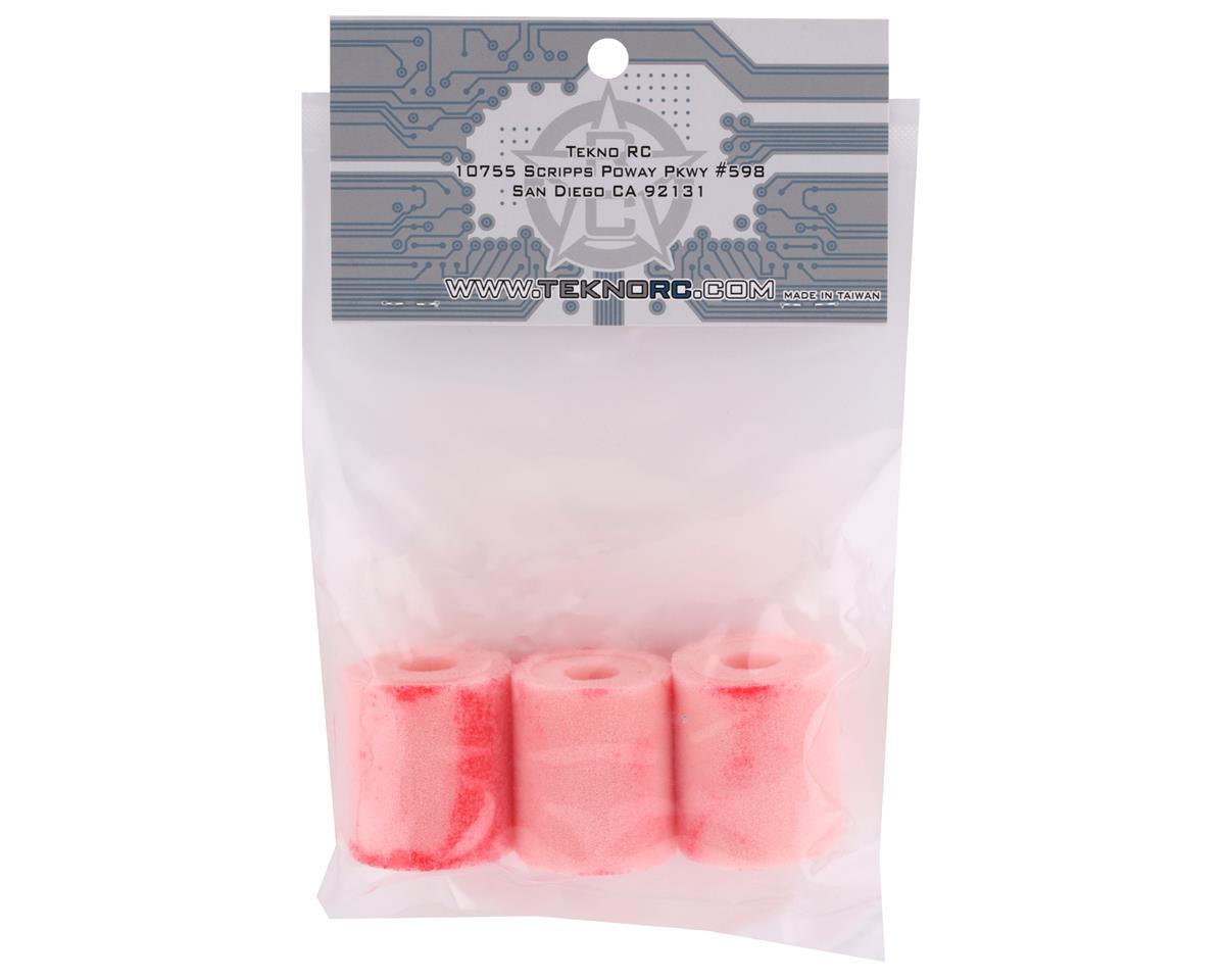 Tekno RC NB48/NT48 2.0/2.1 Pre-Oiled Air Filter Foams (3) (Red Oil)