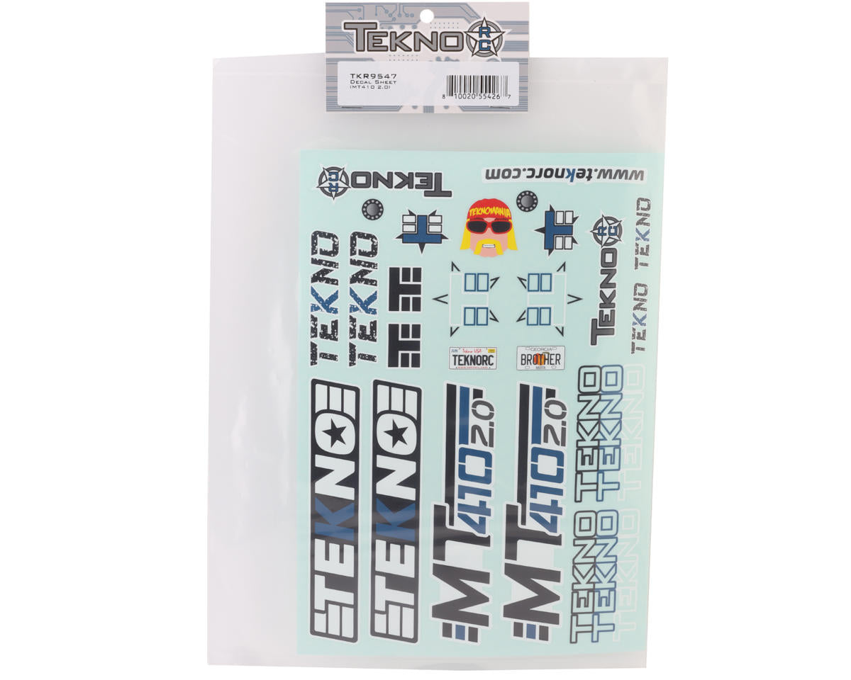 Tekno RC MT410 2.0 Decal Sheet