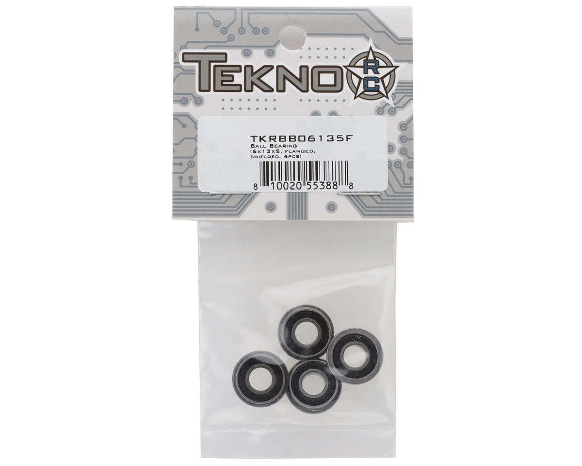 Tekno RC 6x13x5mm Flanged Bearings (4)