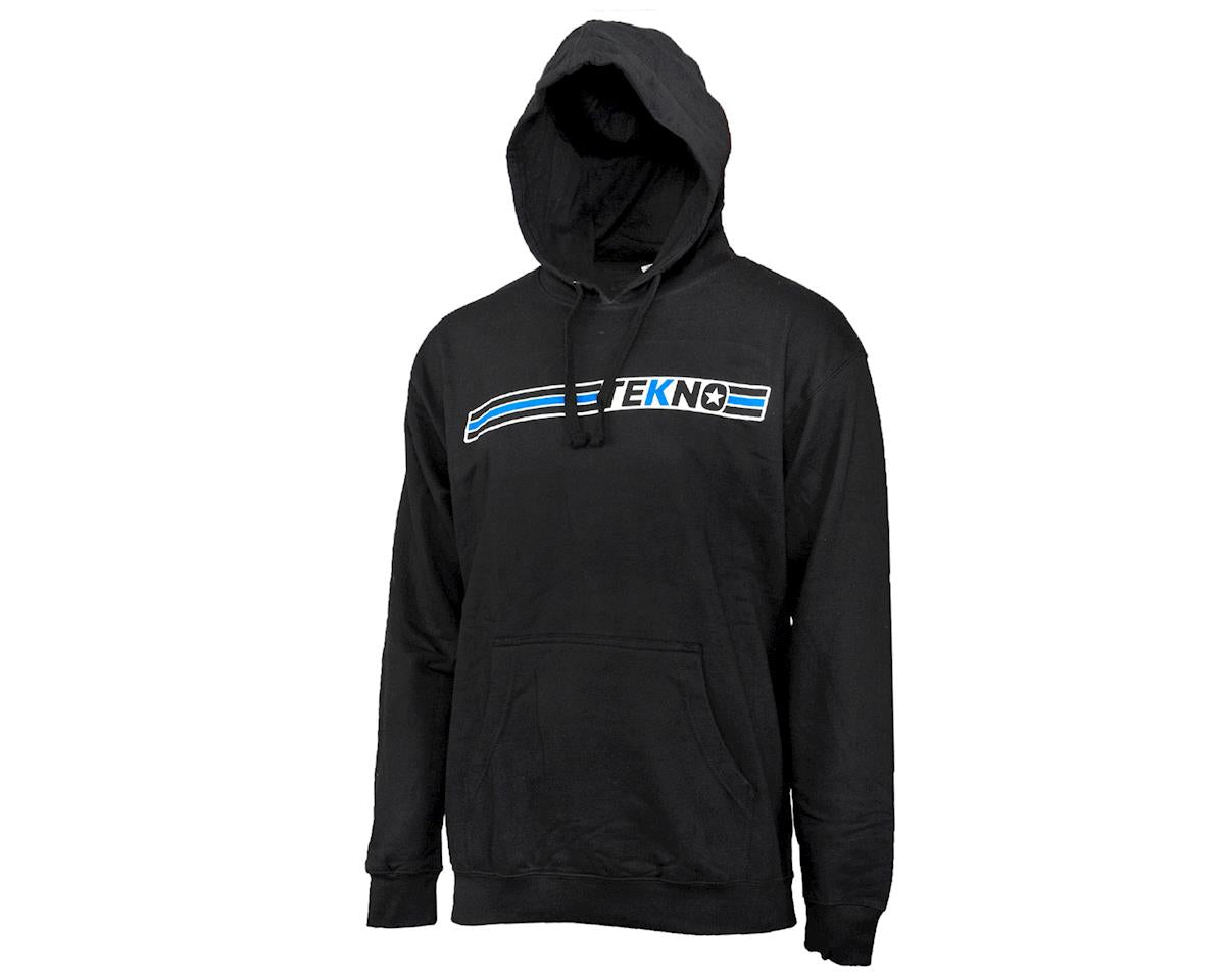 Tekno RC Horizontal "Stripe" Pullover Hoodie Sweatshirt (Black) (M)