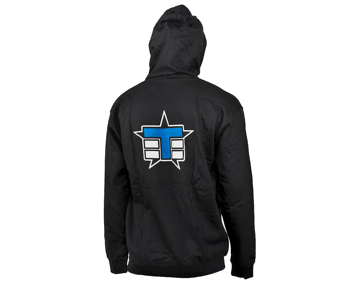 Tekno RC Horizontal "Stripe" Pullover Hoodie Sweatshirt (Black) (2XL)