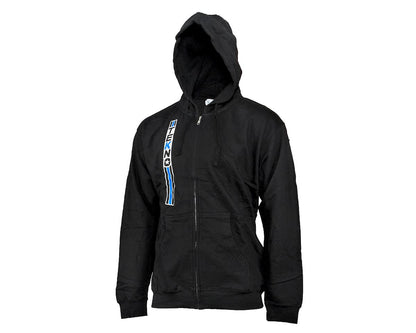 Tekno RC Vertical "Stripe" Zip-Up Hoodie Sweatshirt (Black) (XL)