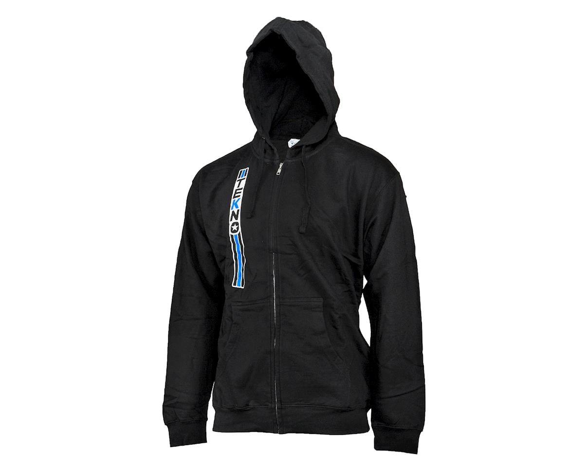 Tekno RC Vertical "Stripe" Zip-Up Hoodie Sweatshirt (Black) (2XL)