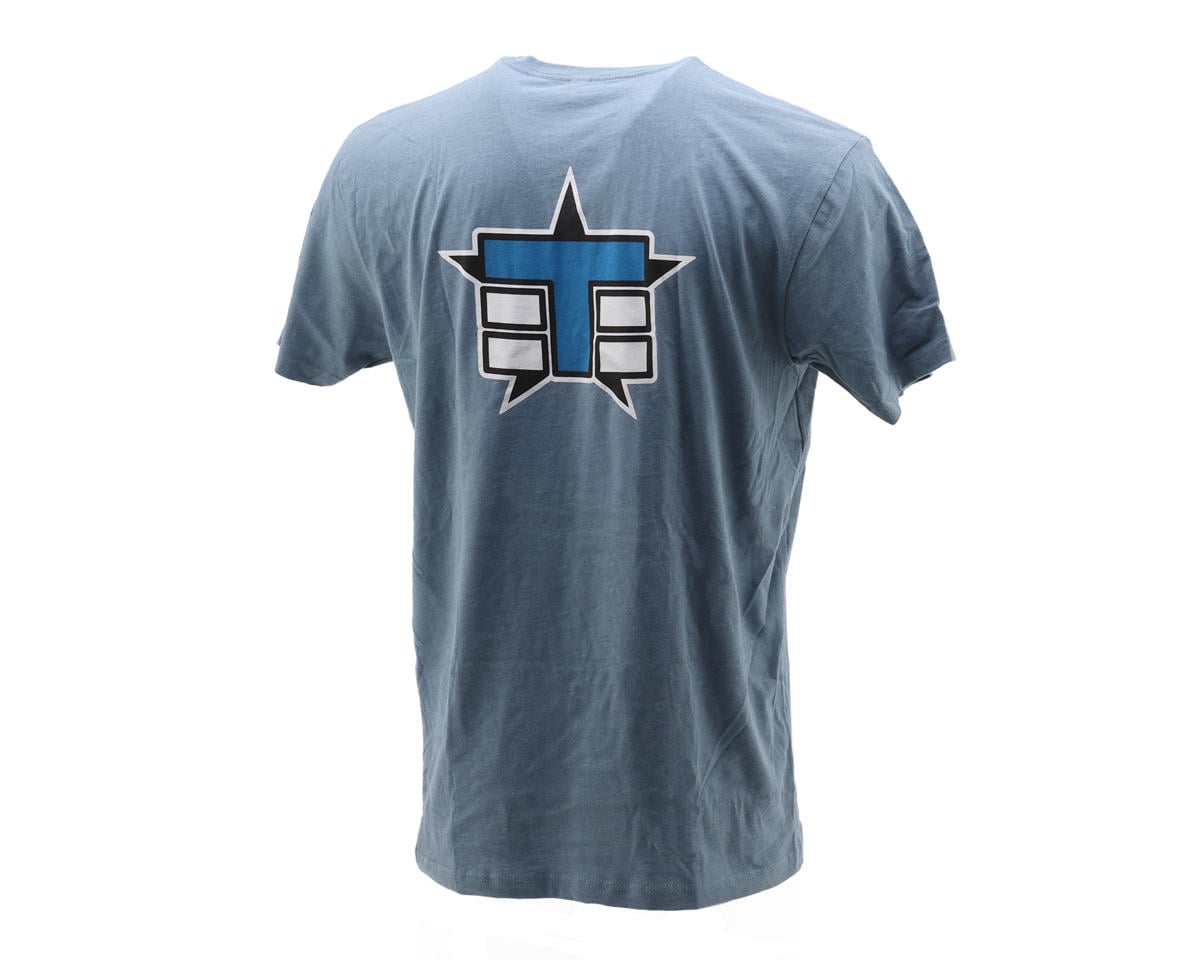 Tekno RC Classic "T-Logo" T-Shirt (Blue Heather) (L)