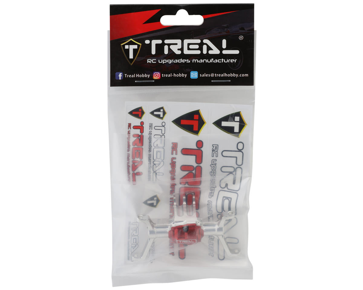 Treal Hobby Redcat Ascent-18 7075 Aluminum Front Axle Housing (Silver)