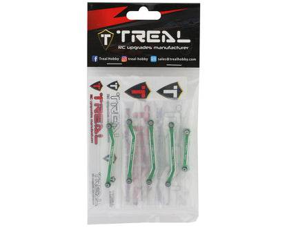 Treal Hobby Axial AX24 Aluminum High Clearance Suspension Links Set (Green)