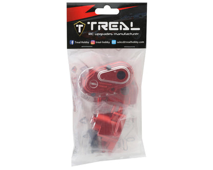 Treal Hobby Axial Capra CNC Aluminum Transmission Case (Red)