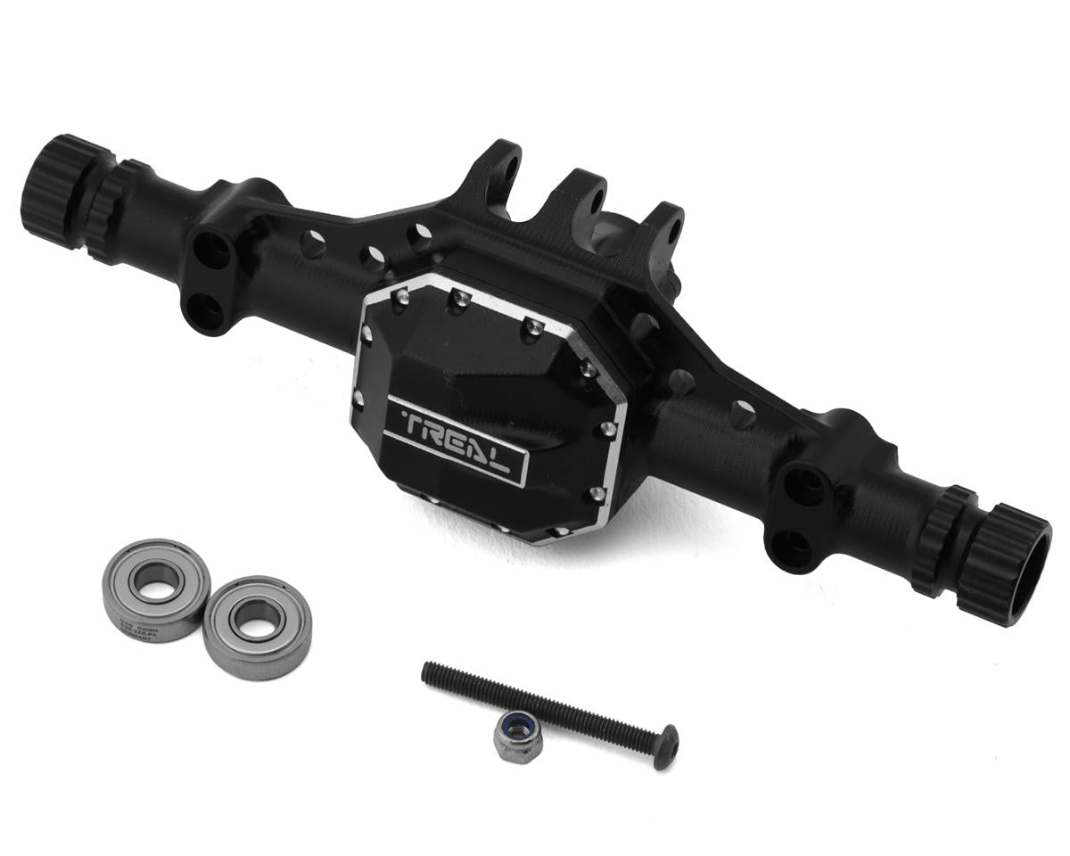 Treal Hobby Element RC Enduro Aluminum Front Axle Housing (Black)